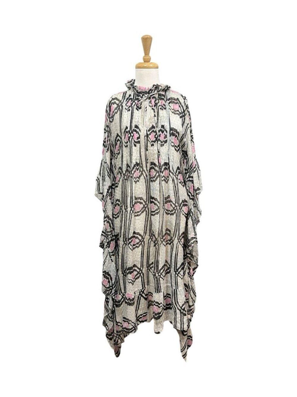 Cynthia Rowley Thasos Silk Poncho Dress Size Xs